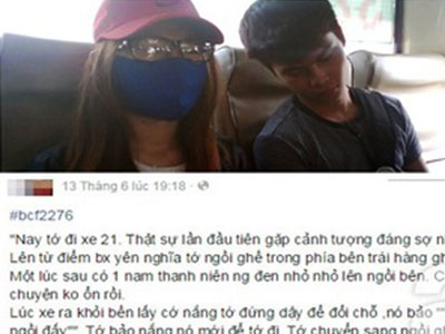 Đám đông thờ ơ để gã đàn ông quấy rối, cướp điện thoại nữ sinh trên xe bus