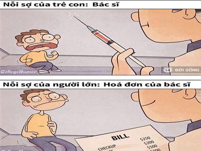 Sự khác nhau đáng suy ngẫm về nỗi sợ của người lớn và trẻ con