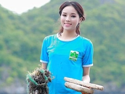 Hoa hậu Kỳ Duyên sốc trước cáo buộc dựng cảnh nhặt rác