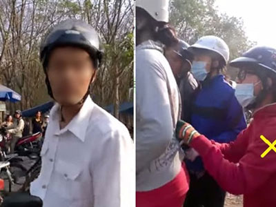 Cư dân mạng chia sẻ lại clip cô gái bị người lạ "tự nhận là chồng"