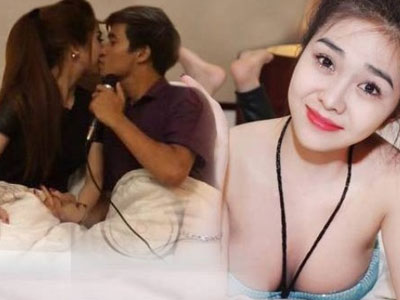 Cận cảnh nhan sắc nóng bỏng của hot girl hôn Lệ Rơi trong phòng