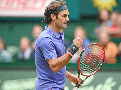 Federer lần thứ 10 vào chung kết Gerry Weber