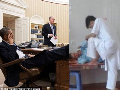 Obama gác chân trong cuộc họp và "cái giẫm chân" của anh bác sĩ Việt Nam