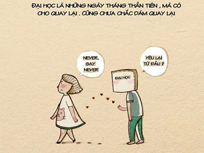 Bộ ảnh "Đại học thì có gì?" lan truyền giữa mùa thi