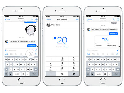 Facebook Messenger mở rộng tính năng chuyển tiền