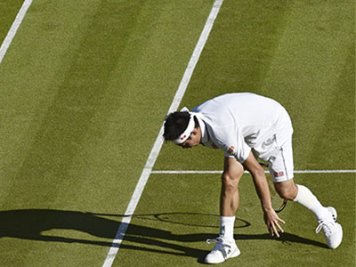 Kei Nishikori bỏ cuộc giữa chừng ở Wimbledon