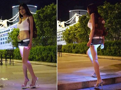 Gắn phần mềm phát sáng "vùng nhạy cảm" cô gái gây xôn xao