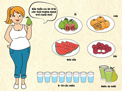 Gợi ý thực đơn 7 ngày giảm 8 kg