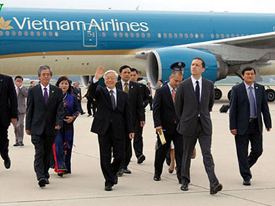 Tổng Bí thư dự lễ bàn giao chiếc Boeing 787-9 Dreamliner đầu tiên