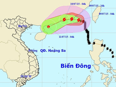 Bão Linfa đổi hướng, có thể ảnh hưởng tới Việt Nam