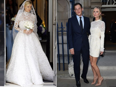 Nicky Hilton diện váy cưới hơn 1,5 tỉ đồng