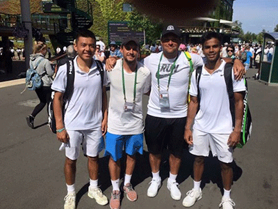 Lý Hoàng Nam đi ăn với Federer, Djokovic trước thềm chung kết đôi nam trẻ Wimbledon