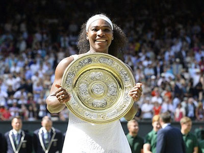 Thắng dễ Muguruza, Serena Williams đăng quang ở Wimbledon 2015