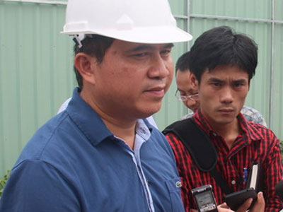 Thứ trưởng Xây dựng xem xét hiện trường sập giàn giáo