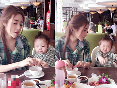 "Chết ngất" với khuôn mặt "háu ăn" dễ thương của Cadie Mộc Trà
