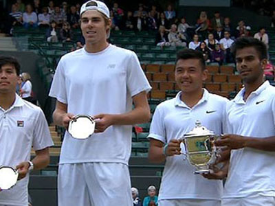 Clip: Vô địch đôi Wimbledon trẻ, Hoàng Nam đi vào lịch sử