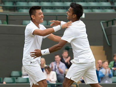 Hình ảnh đáng nhớ về Hoàng Nam trong trận CK Wimbledon