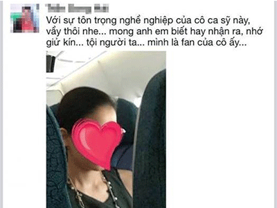 Nữ ca sĩ Việt cho con... tè vào túi nôn trên máy bay A350?