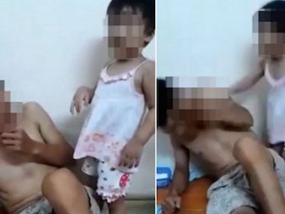 Cư dân mạng tranh cãi nảy lửa vì clip "Em bé đánh bố"