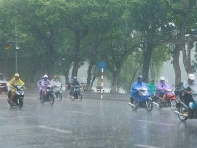 Chiều tối nay miền Bắc có mưa to, đề phòng thời tiết cực đoan