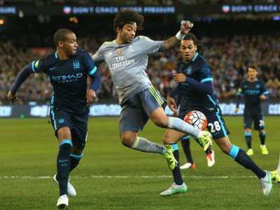 Man City thua đậm Real trước giờ sang Việt Nam