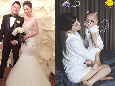 Trà My Idol lần đầu khoe ảnh cận mặt con trai 9 tháng tuổi