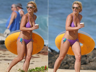 Britney Spears khoe vòng hai không còn ngấn mỡ