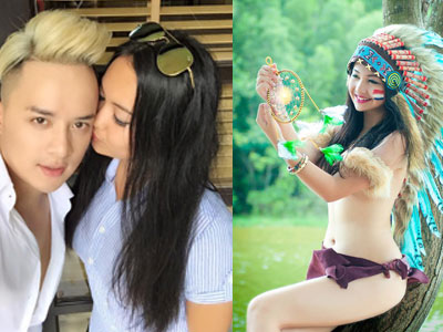 Cao Thái Sơn khoe ảnh được "hotgirl thổ dân" hôn má