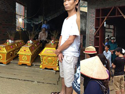 Xót xa cái chết thương tâm của ba mẹ con trong đêm mưa lũ ở Quảng Ninh