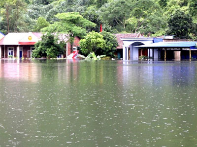 Nước dâng cao, xã đảo ở Hải Phòng biến thành biển hồ