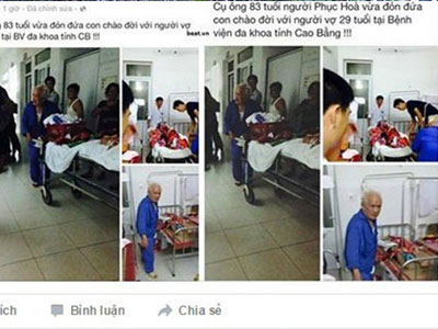 Xôn xao cụ ông 83 tuổi vẫn sinh được con với người vợ trẻ 29 tuổi