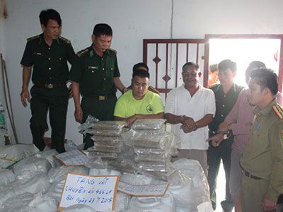 Đột kích kho ma túy 5,5 tấn trong rừng Lào