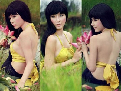 Người đẹp Việt gây phản cảm khi mặc áo yếm quá sexy