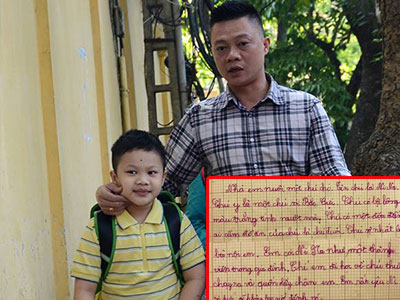 “Chết cười” với bài văn tả chó của con trai MC Quang Minh