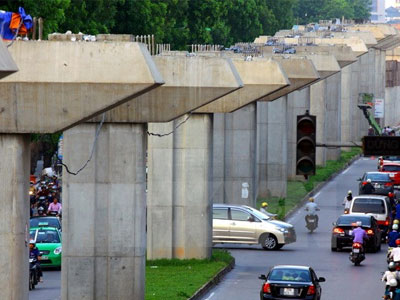 Ngày 15/10 sẽ hoàn thành đoàn tàu mẫu dự án Cát Linh-Hà Đông