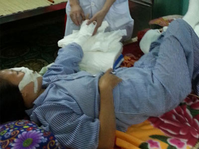Kẻ cắt gân chân, tay vợ thất thểu đến công an xin đầu thú