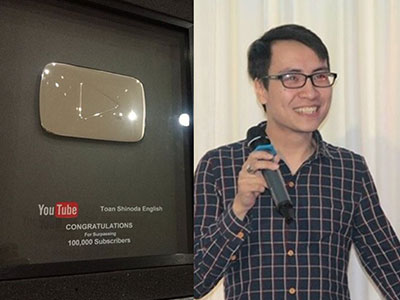 Một năm sau ngày mất, Toàn Shinoda nhận nút mạ bạc YouTube