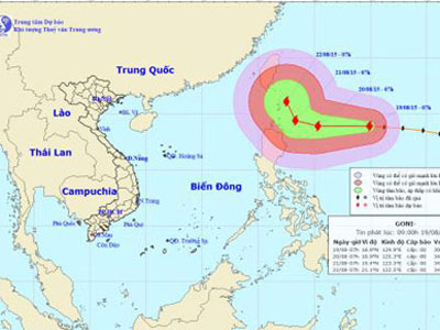 Xuất hiện siêu bão giật cấp 17 ngoài biển Đông