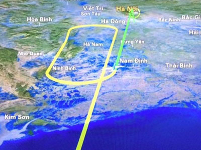 Nhiều chuyến bay tới Hà Nội hạ cánh ở Đà Nẵng vì mưa lớn