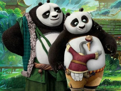 Cười đau bụng xem hai ông bố của gấu Po đụng độ trong “Kung Fu Panda 3”