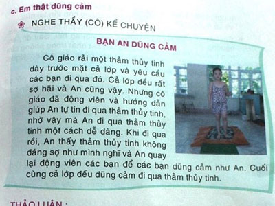 Thu hồi sách dạy trẻ đi trên thủy tinh