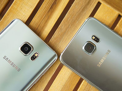 Cận cảnh Galaxy Note 5 và S6 Edge+ màu bạc tại Việt Nam