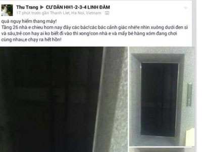 Rợn người “hố đen” thang máy chung cư HH4 của đại gia Lê Thanh Thản