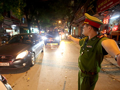 Hàng nghìn công an Hà Nội bảo vệ lễ Quốc khánh