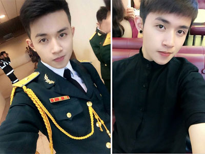 Gặp anh chàng điển trai mặc quân phục bất ngờ gây bão mạng xã hội