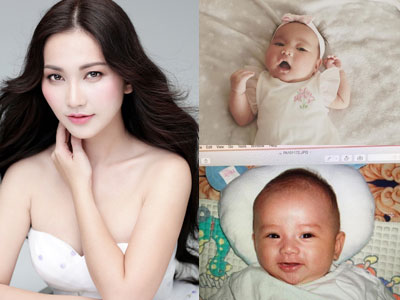 Kim Hiền khoe ảnh con gái giống hệt anh trai Sonic