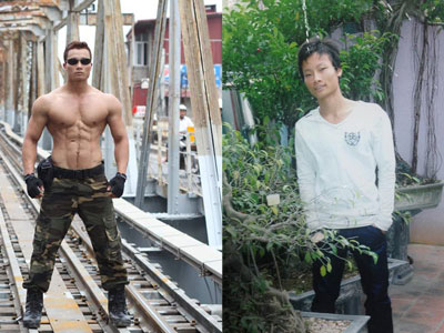 9X còi cọc trở thành lực sỹ sau 9 năm tập gym