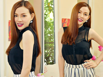Thu Thủy giảm 20 kg ngoạn mục sau sinh con
