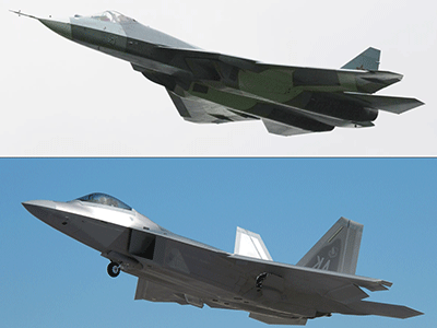 F-22 của Mỹ và T-50 PAK-FA của Nga: Ai hơn ai?