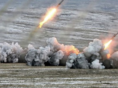 Uy lực hệ thống súng phun lửa đa nòng TOS-1A Pinocchio
